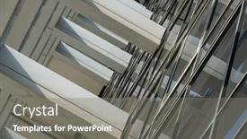  Presentation with rise - PPT theme featuring diagonal-view-of-a-modern and a gray colored foreground