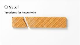  Presentation with wafer - Colorful slides enhanced with diagonaly broken wafer backdrop and a white colored foreground