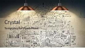  Presentation with development - Theme enhanced with diagram agenda - secret strategy development ideas background and a  colored foreground