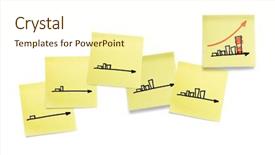  Presentation with business success - Presentation theme enhanced with diagram of business success background and a cream colored foreground