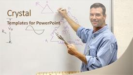  Presentation with diagram - Presentation featuring diagram on the white board background and a lemonade colored foreground