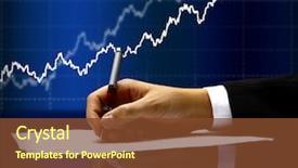  Presentation with pen - Amazing presentation having diagramm - businessman's hand with pen backdrop and a tawny brown colored foreground