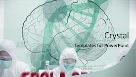  Presentation with brain dna - Colorful slides enhanced with diagrams with dna and brain backdrop and a lemonade colored foreground