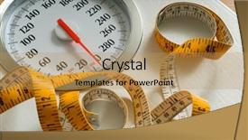  Presentation with tape measure - PPT layouts featuring dial and tape measure theme background and a  colored foreground