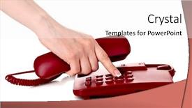  Presentation with theater curtains red draped stage - Amazing presentation having dialing on the red phone backdrop and a white colored foreground