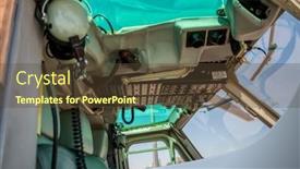  Presentation with cockpit - PPT theme having dials-and-gauges-inside background and a tawny brown colored foreground