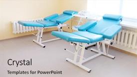  Presentation with dialysis - Cool new presentation theme with dialysis medical - chairs in the office backdrop and a light gray colored foreground