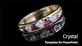  Presentation with diamond - Audience pleasing PPT theme consisting of diamond and ruby ring engagement backdrop and a black colored foreground