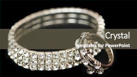  Presentation with black diamond silver glitter sparkle - Cool new PPT theme with diamond bracelet and ring isolated backdrop and a  colored foreground