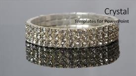  Presentation with diamond - Beautiful presentation featuring diamond bracelet with many stones backdrop and a light gray colored foreground