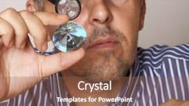  Presentation with sapphire - Colorful presentation theme enhanced with backgroung of christmas garland lights on the wooden floor backdrop and a coral colored foreground