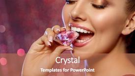  Presentation with luxury diamond - Presentation design enhanced with diamond in the mouth background and a coral colored foreground