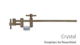  Presentation with diamond head - Presentation design featuring facet - diamond in vintage heavy patina background and a white colored foreground