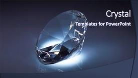  Presentation with dark blue gradient blue - Theme with diamond jewel on dark blue background and a wine colored foreground