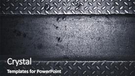  Presentation with diamond plate - Beautiful theme featuring diamond metal background backdrop and a dark gray colored foreground