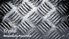 Presentation with diamond plate - Audience pleasing PPT layouts consisting of diamond metal plate backdrop and a gray colored foreground