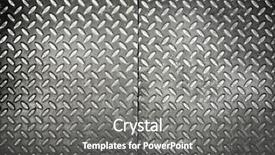  Presentation with diamond plate - Audience pleasing presentation theme consisting of diamond metal plate backdrop and a gray colored foreground