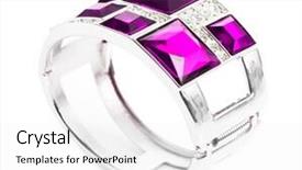  Presentation with ruby bridges - Cool new theme with diamond necklace - bracelet with ruby isolated backdrop and a white colored foreground