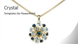  Presentation with chain - Colorful presentation theme enhanced with diamond necklace - pendant on chain isolated backdrop and a  colored foreground