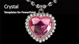  Presentation with diamond - PPT layouts featuring diamond necklace - silver pendant isolated background and a black colored foreground