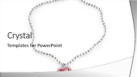  Presentation with diamond - Slides consisting of diamond necklace - silver pendant isolated background and a white colored foreground