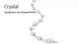  Presentation with diamond - PPT theme featuring diamond necklace on a white background and a  colored foreground