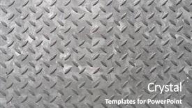  Presentation with diamond plate - Beautiful slide set featuring diamond plate - close up of the pattern backdrop and a gray colored foreground