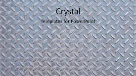  Presentation with diamond plate - Presentation theme having diamond plate - diamondplate metal panel background and a light blue colored foreground