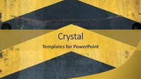  Presentation with diamond plate - Theme consisting of diamond plate - dirty metal protective surface close background and a yellow colored foreground