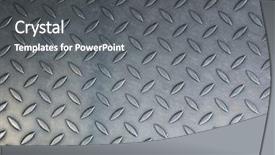  Presentation with diamond plate - Theme having diamond plate - grunge background texture of shiny background and a gray colored foreground
