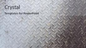  Presentation with diamond plate - PPT theme with diamond plate - metal treads background and a light gray colored foreground