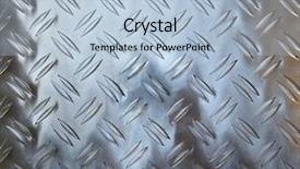  Presentation with shiny new lignite power - Presentation theme featuring diamond plate - shiny metal background background and a  colored foreground