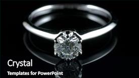  Presentation with diamond - Slide deck consisting of diamond ring with reflection background and a black colored foreground