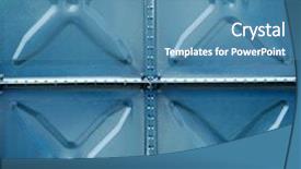  Presentation with diamond plate - PPT theme with diamond screw plate background - texture of metal background and a teal colored foreground