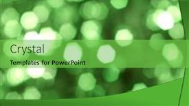  Presentation with diamond - Beautiful presentation theme featuring diamond shapes reflexes like shining lights backdrop and a seafoam green colored foreground