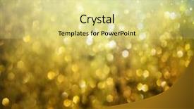  Presentation with shining - Slides consisting of diamond shapes reflexes like shining lights background and a blonde colored foreground