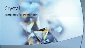  Presentation with gems - Colorful presentation design enhanced with gems backdrop and a light blue colored foreground