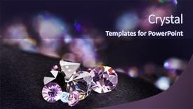  Presentation with diamond - PPT layouts with diamond small purple jewel stones background and a wine colored foreground