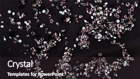  Presentation with diamond - PPT theme consisting of diamond small purple jewel stones background and a  colored foreground