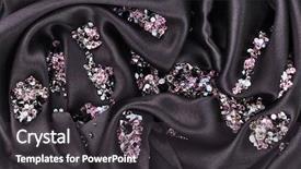  Presentation with waikiki diamond head - PPT layouts consisting of diamond small purple jewel stones background and a dark gray colored foreground