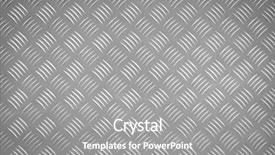  Presentation with diamond plate - PPT theme featuring diamond steel plate background and a gray colored foreground