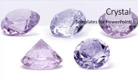  Presentation with diamond - Colorful slide set enhanced with purple gem stones - diamond backdrop and a light blue colored foreground