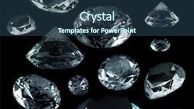  Presentation with diamond - Beautiful PPT theme featuring diamond backdrop and a ocean colored foreground