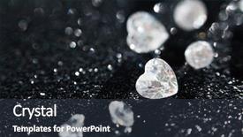  Presentation with diamond - Audience pleasing PPT theme consisting of diamonds on black background backdrop and a tawny brown colored foreground