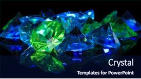  Presentation with diamonds - Audience pleasing slide set consisting of diamonds on dark color background backdrop and a  colored foreground