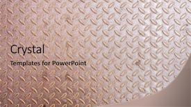  Presentation with diamond plate - Presentation design with diamonds rough - image of a rusty diamond background and a coral colored foreground