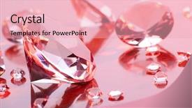  Presentation with light pink - Colorful theme enhanced with diamonds with different sizes backdrop and a lemonade colored foreground