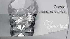  Presentation with diamond - Slide deck with diamonds background and a light gray colored foreground