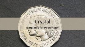  Presentation with dark blue black slate - Cool new presentation theme with diana - coin on the black slate backdrop and a  colored foreground