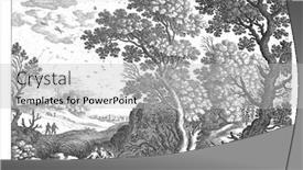  Presentation with ground handling - Colorful PPT theme enhanced with diana-and-a-nymph-sit backdrop and a light gray colored foreground